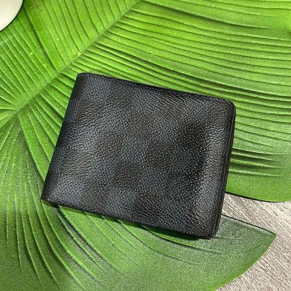 Louis Vuitton Damier Bi Fold Graphite Multi Wallet Black And Grey - Picture 2 of 8